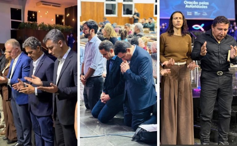 Ricardo, Magno e Pazolini “unidos” na Igreja Batista