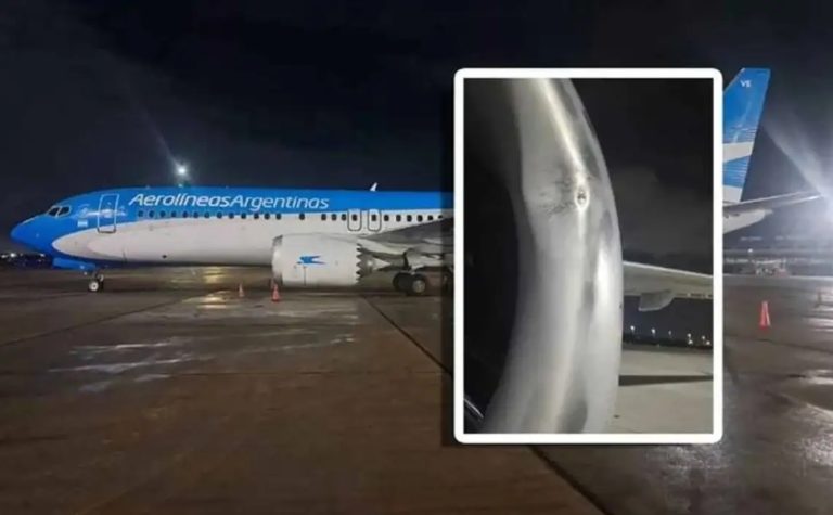 Avião de companhia argentina identifica impacto de drone no Galeão
