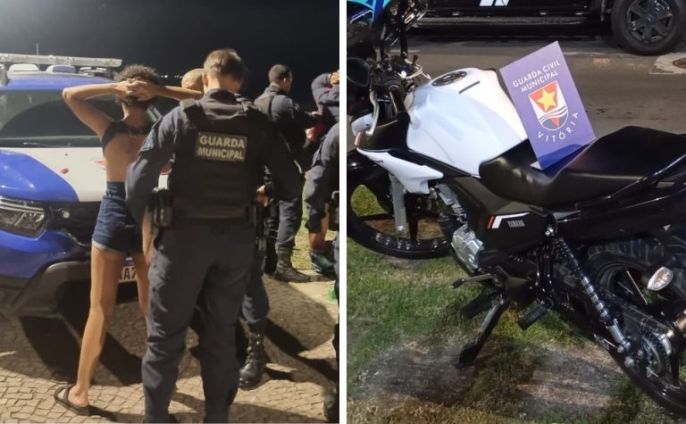 Casal é preso com motocicleta furtada e drogas durante o primeiro encontro