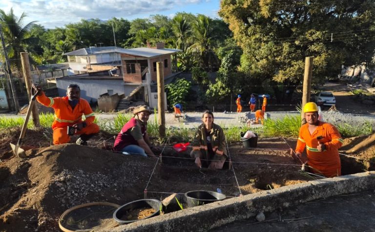 Descobertas do século 17 em obra em Guarapari