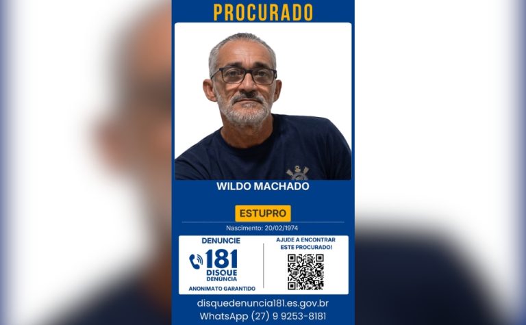Disque-Denúncia pede ajuda para localizar homem condenado por estupro no ES