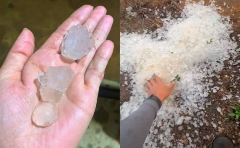 Granizo “gigante” e frio de até 7ºC no ES para os próximos dias