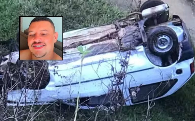 Jovem morre após carro cair em córrego às margens de rodovia no ES