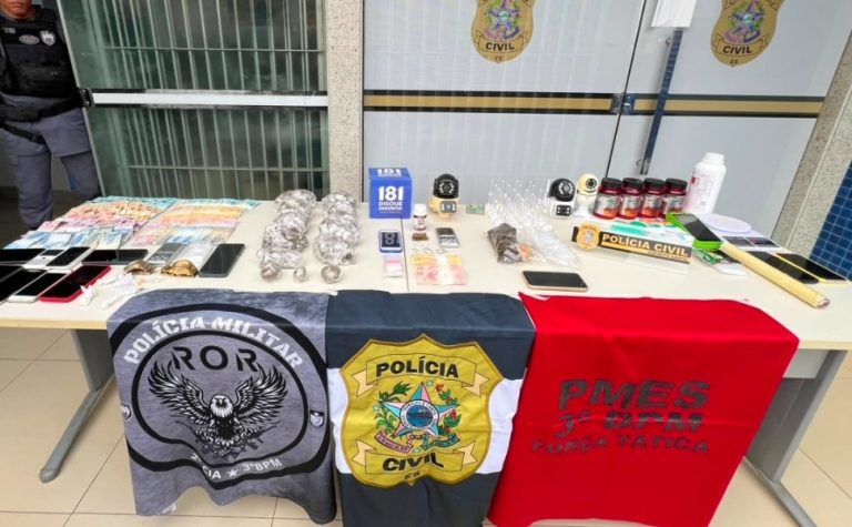Operação prende cinco suspeitos por tráfico de drogas em Guaçuí