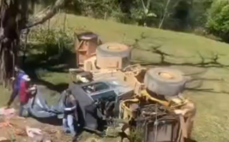 Operador morre em acidente com retroescavadeira em Cachoeiro de Itapemirim