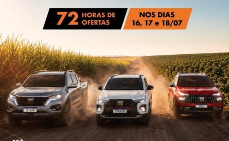 Podium Fiat faz Festival de Pickups com até 25% de desconto no ES e RJ