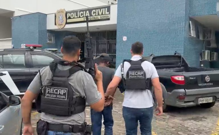 VÍDEO | Polícia Penal prende foragido do Rio de Janeiro escondido na Serra