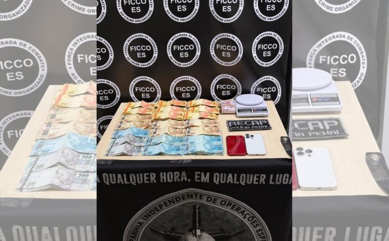 Polícia prende líder do tráfico de drogas da Grande Vitória com R$21 mil