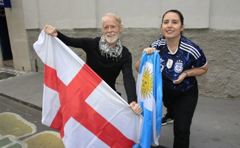 Emoções à flor da pele em jogo histórico para argentinos e ingleses que moram no ES