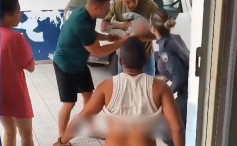 Bebê engasgado é salvo por policial militar na Serra
