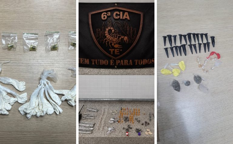 Ações da Polícia Militar apreendem drogas em três bairros de Vitória