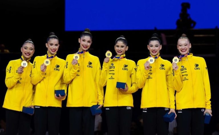 Brasil conquista seus primeiros ouros na história do Mundial de ginástica rítmica