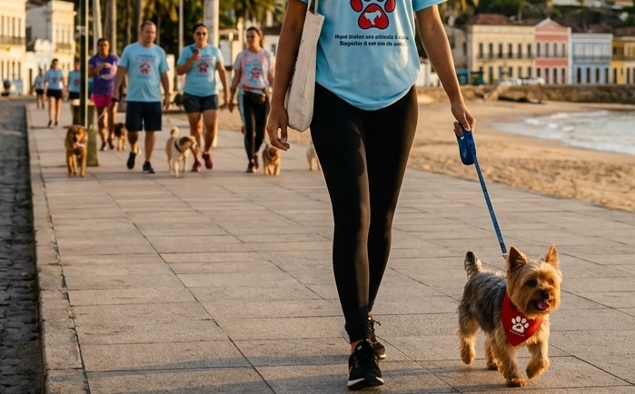 Caminhada PET em Olinda amplia vagas e arrecada ração