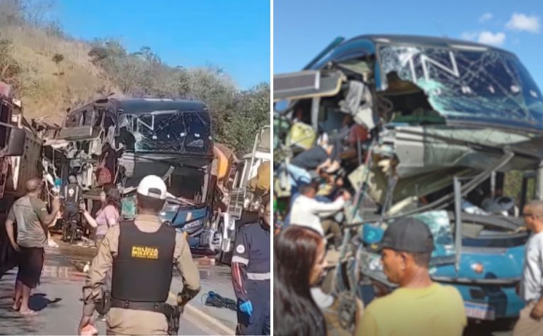 Dois mortos e 20 feridos em acidente envolvendo ônibus que saiu do ES
