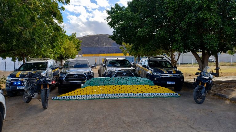 PRF apreende 450 kg de cocaína e pasta base em Salgueiro