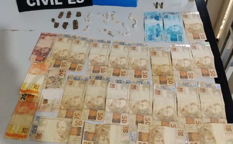 Suspeitos de tráfico e posse ilegal de arma são presos em Alto Rio Novo